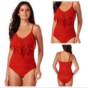 MIRACLESUIT Blaire Fringe Swimsuit- NWT